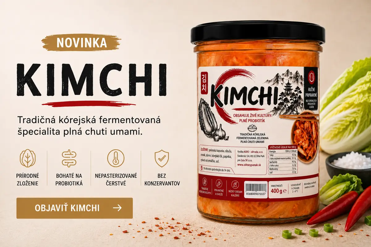 Kimchi Zdravý Panák – nepasterizované živé kimchi 400 g